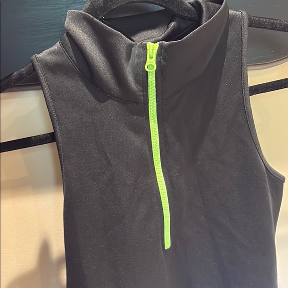 Wild Fable Black Dress with Neon Green Zipper - Picture 2 of 4